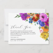 ブライト&はっきりしたフローラ悔やみや弔慰葬儀 サンキューカード (正面)