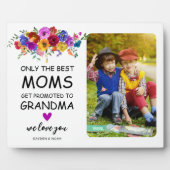 ブライト&はっきりした花模様「おばあちゃんに昇進」写真 フォトプラーク (正面)