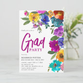 ブライト&ウォーはっきりしたタカラーフローラ卒業パーティー 招待状 (スタンド正面)