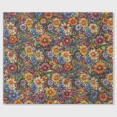 ブライト・オータム開花 ラッピングペーパー (フラット)