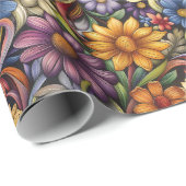 ブライト・オータム開花 ラッピングペーパー (ロールコーナー)