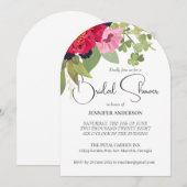 ブライト&カラフルフローラガーデンブライダルシャワー 招待状 (正面/裏面)