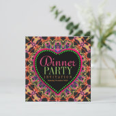 ブライト&グルーヴィーヒッパイボヘミアンディナーパーティー 招待状 (スタンド正面)