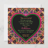 ブライト&グルーヴィーヒッパイボヘミアンディナーパーティー 招待状 (裏面)