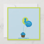 ブライト·スマッシュケーキボーイズ初の誕生日招待状 招待状 (裏面)