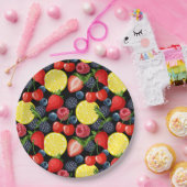 ブライト&フルーツはっきりした紙 ペーパープレート (パーティー)