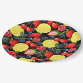 ブライト&フルーツはっきりした紙 ペーパープレート (アングル)