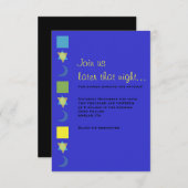 ブライト ミッツヴァー Bar Bat ミッツヴァー 受付カード 招待状 (正面/裏面)