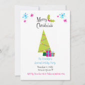 ブライト&メリーレトロホリデー招待状 招待状 (正面)
