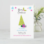 ブライト&メリーレトロホリデー招待状 招待状 (スタンド正面)