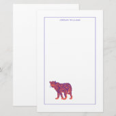 ブライト·レオパード 便箋 (正面/裏面)