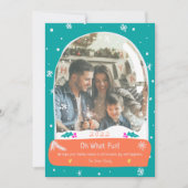 ブライトOhどのようなおもしろいフォトスノーグローブイラストレーション シーズンカード (正面)