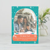 ブライトOhどのようなおもしろいフォトスノーグローブイラストレーション シーズンカード (スタンド正面)