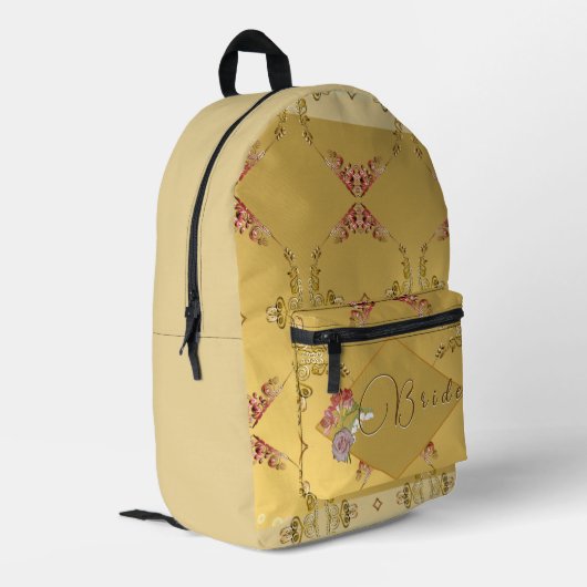 ブライドのフローラプリントカットソーバッグ プリントバックパック (裏面左端)