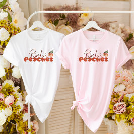 ブライドの桃レトロフォントサバンナバチェロレッテ Tシャツ
