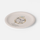 ブライドへモダンブライダルシャワー ペーパープレート (アングル)