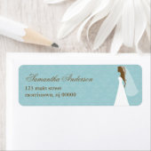 ブライドアンドブルーダマスクブライダルシャワー住所 シール (インサイチュ)