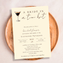 ブライドインアティニビットエスプレッソマルティーニブライダルシャワー 招待状