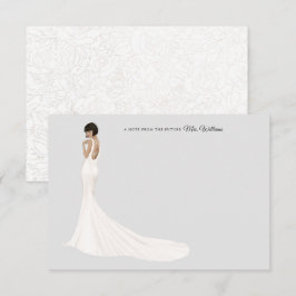 ブライドインガウンブライダルシャワー サンキューカード