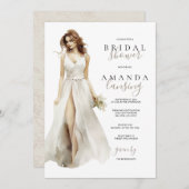 ブライドインガウンブライダルシャワー 招待状 (正面/裏面)