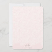 ブライドインレースガウンブライダルシャワー 招待状 (裏面)