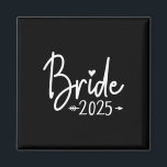 ブライドエスト2025の結婚したブライダルパーティ結婚バッチェル マグネット<br><div class="desc">Bride Est 2025の結婚したブライダルパーティ結婚バチェロレッテ</div>