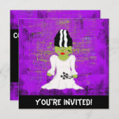 ブライドオブフランケンシュタインハロウィーン招待状 招待状 (正面/裏面)