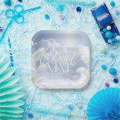 ブライドオンクラウドナイン9ホワイトパンパブライダルシャワー ペーパープレート (パーティー)