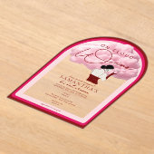 ブライドオンクラウドワインナパワイナリーバチェロレッテ アクリル招待状 (レイダウン)