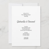 ブライドオントラクターカントリーファームポスト結婚ズブランチ 招待状 (裏面)