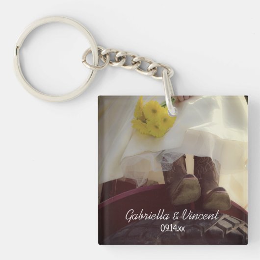 ブライドオンレッドトラクターカントリーファーム結婚ズ キーホルダー (正面)