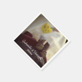 ブライドオンレッドトラクターカントリーファーム結婚ズ スタンダードカクテルナプキン (角)