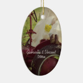 ブライドオンレッドトラクターカントリーファーム結婚ズ セラミックオーナメント (右)