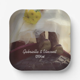 ブライドオンレッドトラクターカントリーファーム結婚ズ ペーパープレート