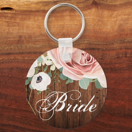 ブライドキーチェーンジオメトリックガーデンバラバーンウッド キーホルダー (正面)