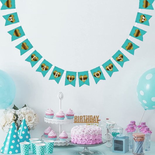 ブライドクラシー&ファブラスブライダルシャワーパーティー バンティングフラッグ