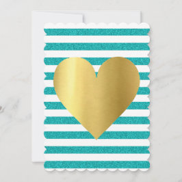 ブライドサマーラビンティール（緑がかった色）ブルーソイリーローンパーティー 招待状