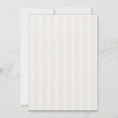 ブライドシルエット-ブライダルシャワーストライプアイボリー() 招待状 (裏面)