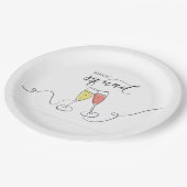 ブライドスクワッドシャンパントースト紙プレート ペーパープレート (アングル)