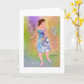 ブライドタイムリーマリーのクリエイティブデザイン カード (黄色い花)