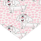 ブライドダシュンドッグ結婚ハートバチェロレッテ ショートテーブルランナー (コーナー)