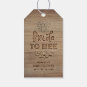 ブライドトゥビーカントリー素朴ブライダルシャワー ギフトタグ (裏面)