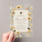 ブライドトゥビーシャモミール&デイジーブライダルシャワー アクリル招待状 (インサイチュ (ポータブル))