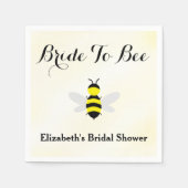 ブライドトゥビーブライダルシャワー スタンダードカクテルナプキン (正面)