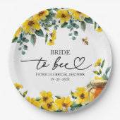ブライドトゥビーブライダルシャワー ペーパープレート (正面)