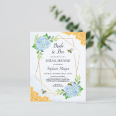 ブライドトゥビーブルーアジサイブライダルシャワー招待状 (スタンド正面)
