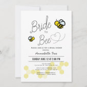 ブライドトゥビーホワイトブライダルシャワー 招待状 (正面)