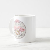 ブライドトライブ オーダーメイド フラワー コーヒーマグカップ (正面左)