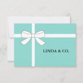 ブライドパーソナライズされたブライダルランチョンシャワーパーティー 招待状 (正面)