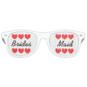 ブライドメイおもしろいドハートバチェロレッテ レトロサングラス (正面)